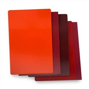 PE Matt röd färg Acp aluminiumkompositpanel