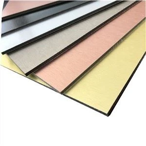 Borstad acp-aluminium och byggnadsmaterial