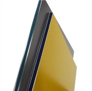 Borstad silver aluminiumkompositpanel